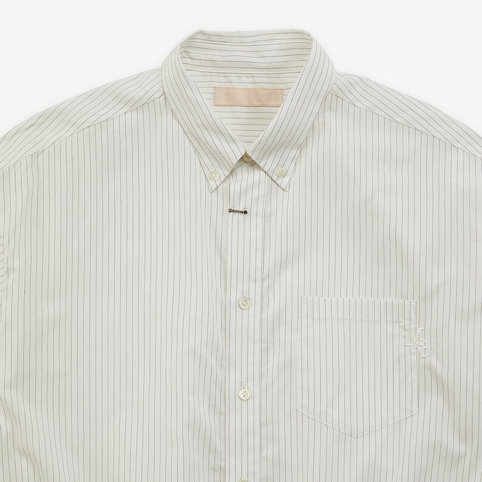 Short length striped shirt