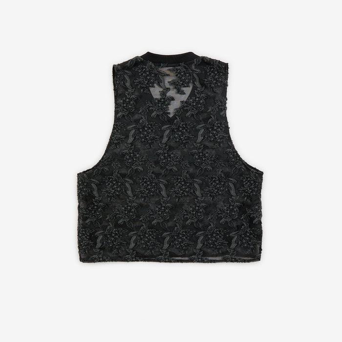 Mesh jaquard vest