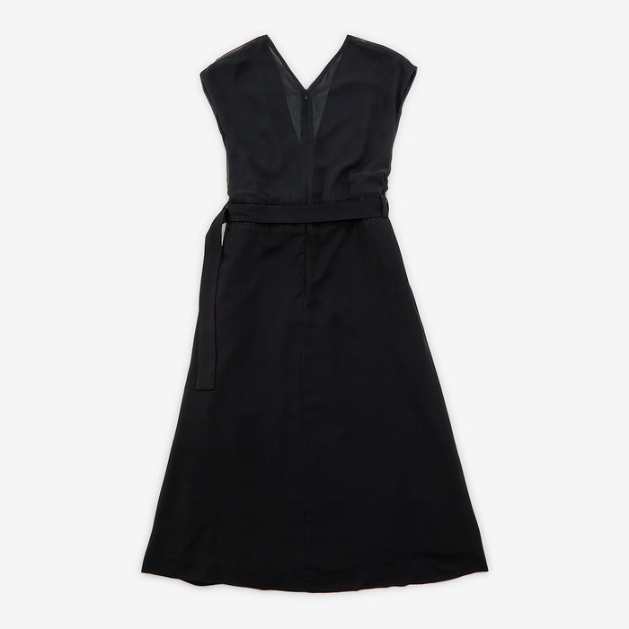 Mixed-material dress