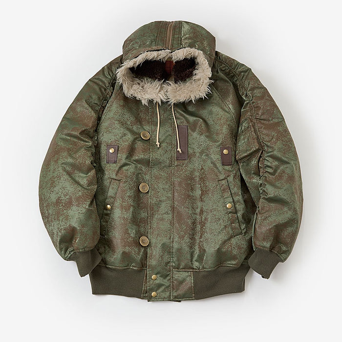 Rust printed N2 Blouson