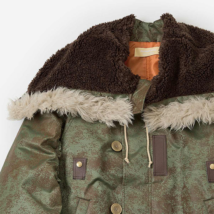 Rust printed N2 Blouson