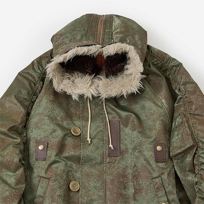 Rust printed N2 Blouson