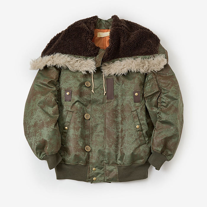 Rust printed N2 Blouson