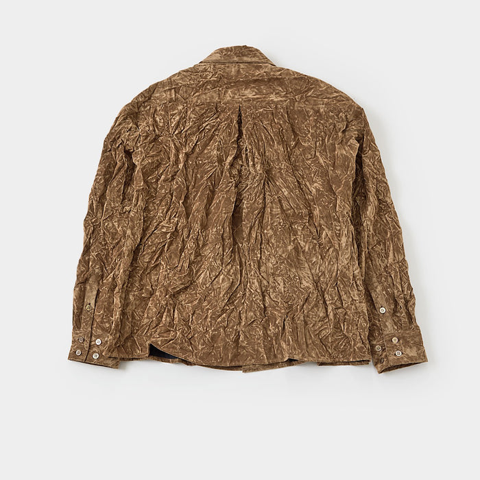 Flock printed washer shirt