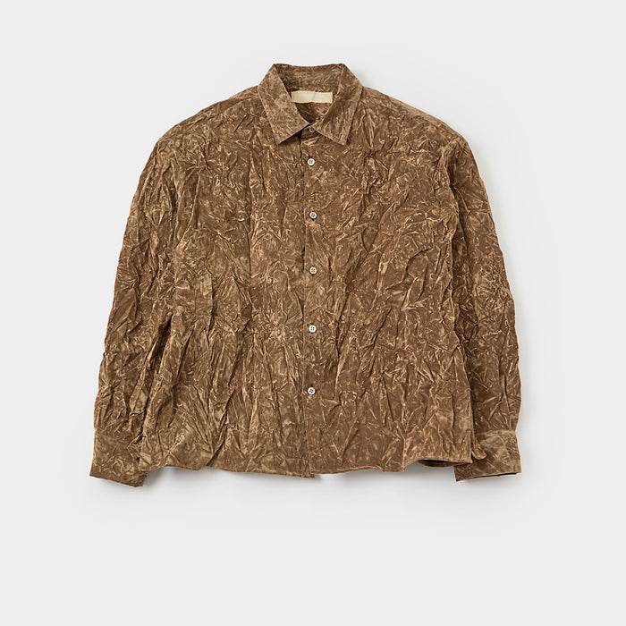 Flock printed washer shirt