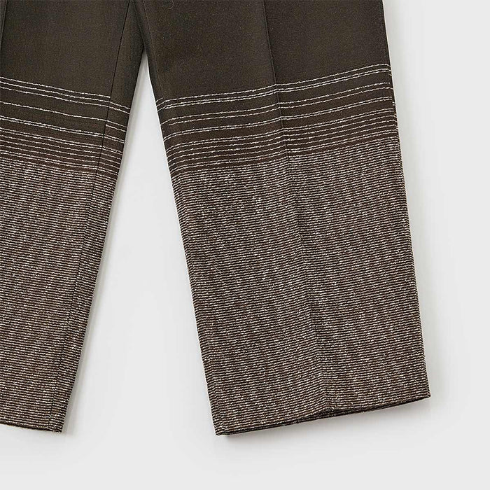 Gradation jacquard trousers