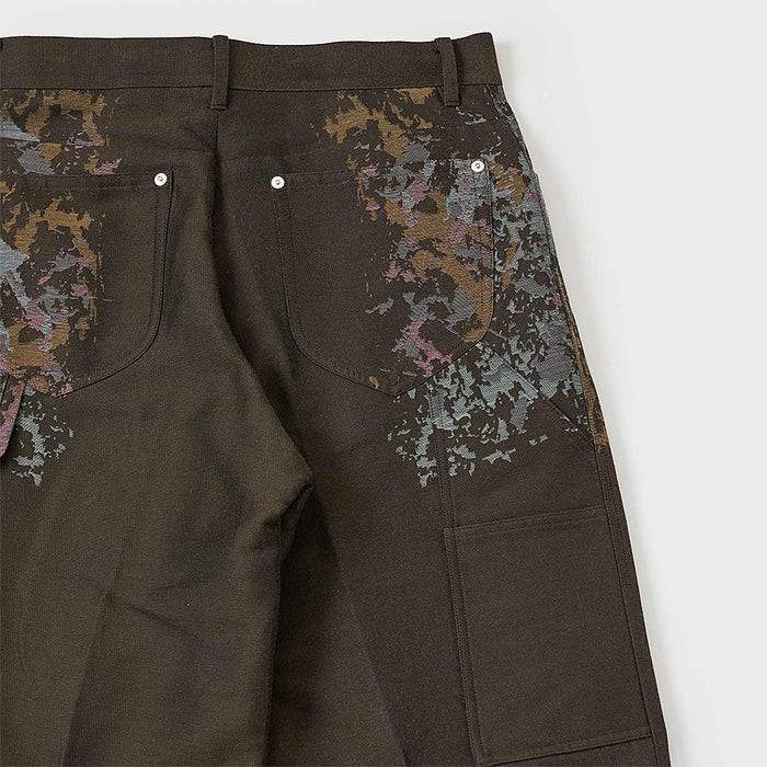 Gradation jacquard trousers