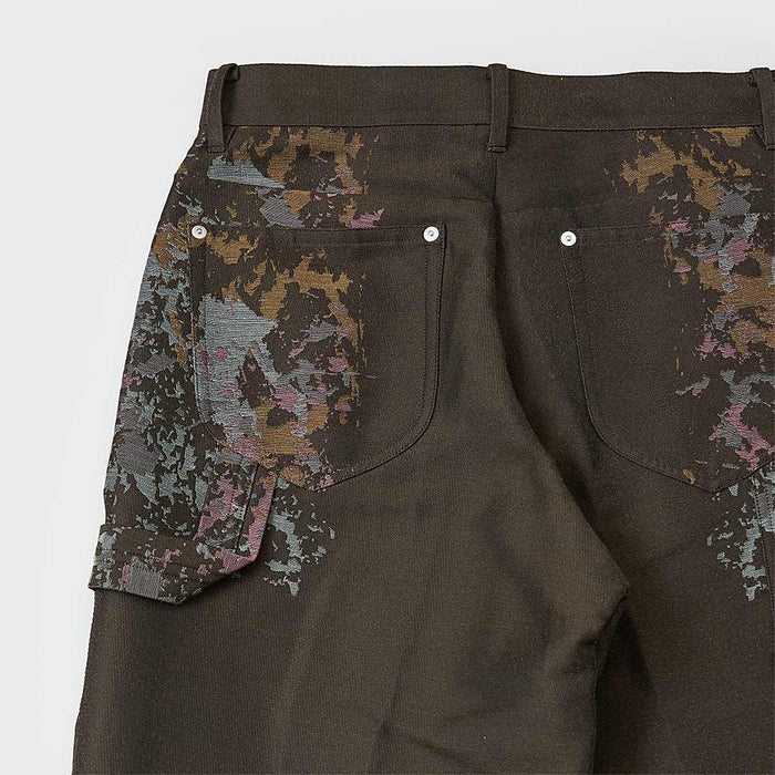 Gradation jacquard trousers