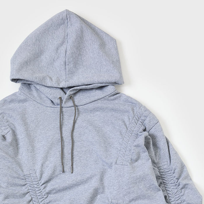 Gathered hoodie