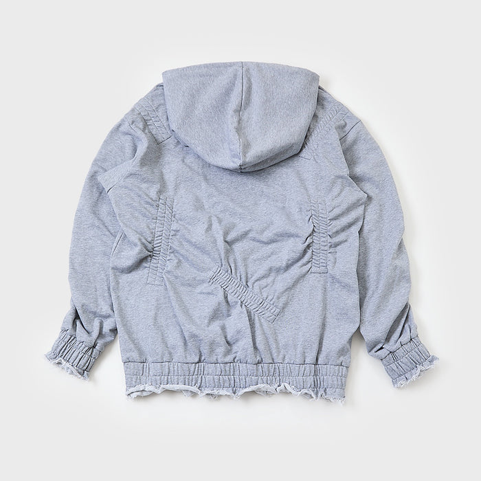 Gathered hoodie