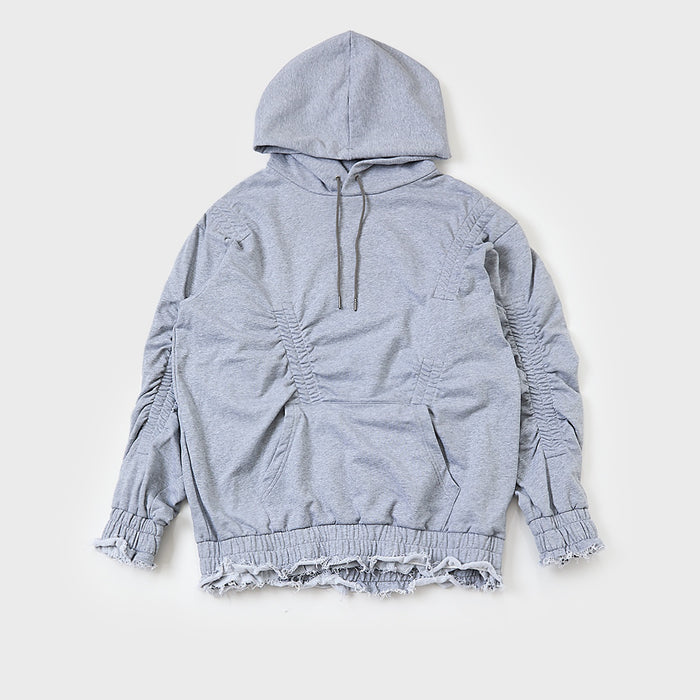 Gathered hoodie
