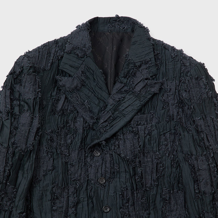 Pleats Cut Jacquard JKT