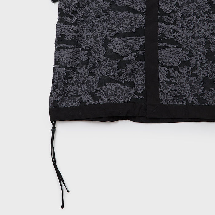 Cut Jacquard Sheer S/S Shirt