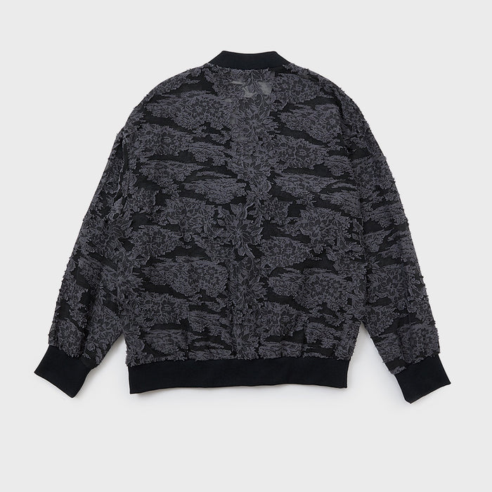 Cut Jacquard Sheer Cardigan