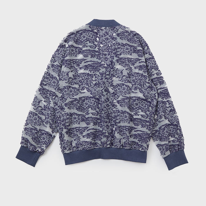 Cut Jacquard Sheer Cardigan