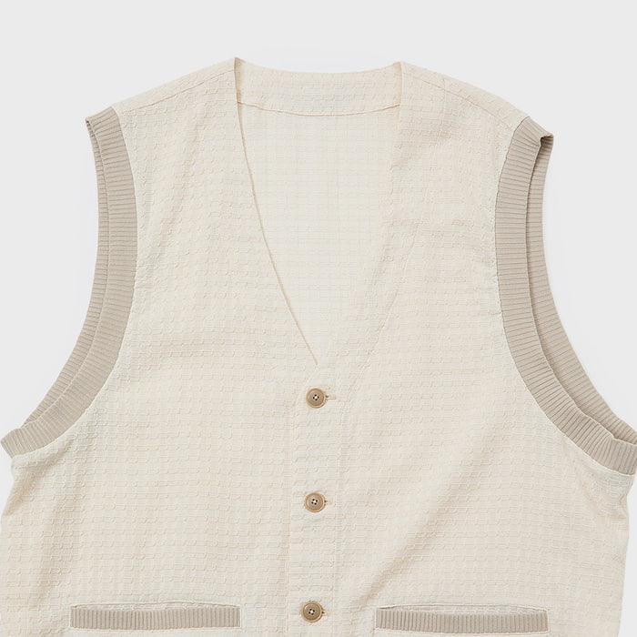 Dobby Waffle Vest