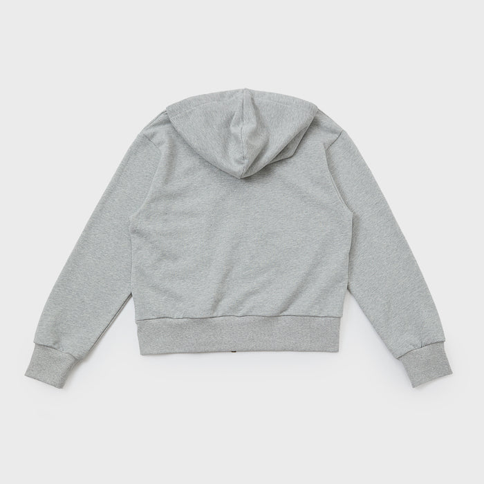 Embroidery Zip-up Hoodie