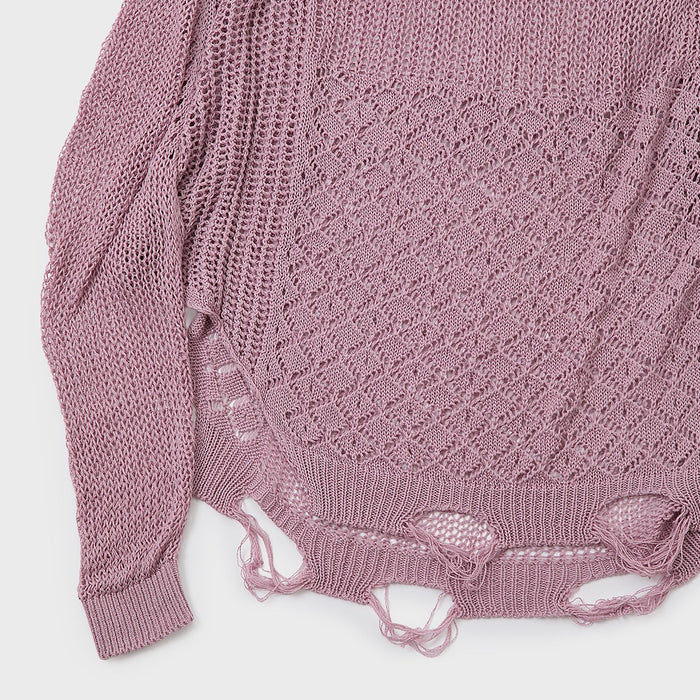 Sheer Loose Knit P/O