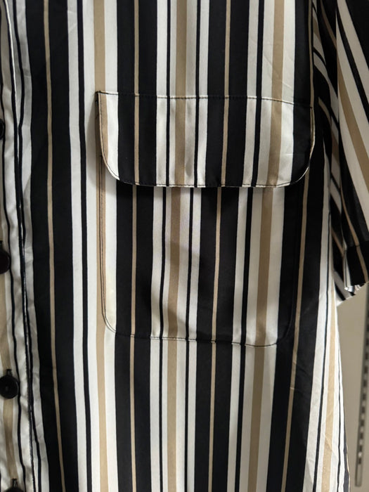 Vintage Stripe Open collar shirt