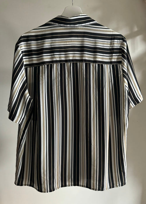 Vintage Stripe Open collar shirt