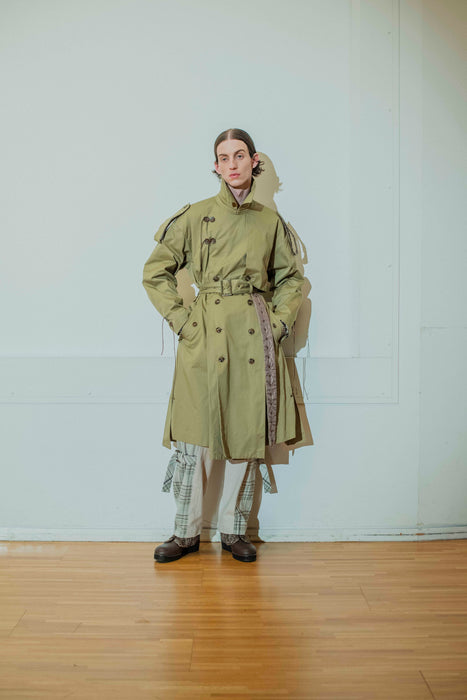 quilting trench coat