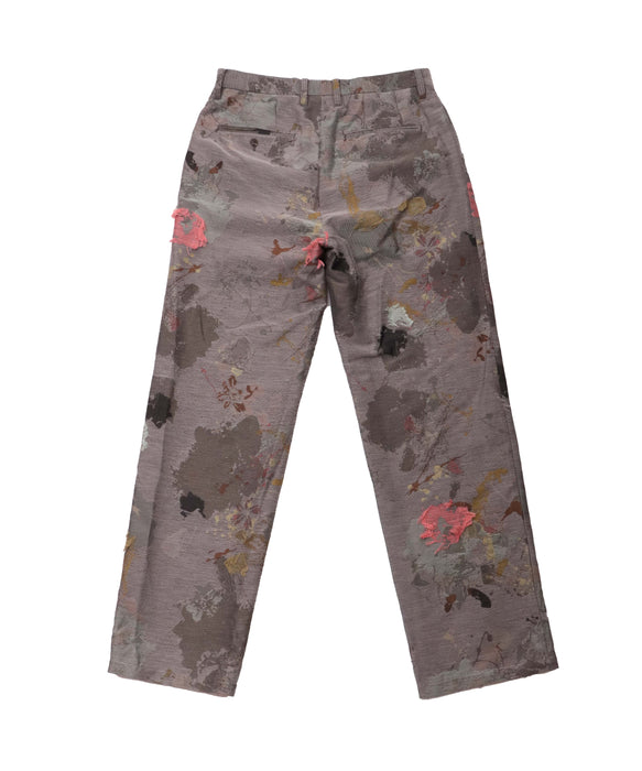 paint jacquard trousers
