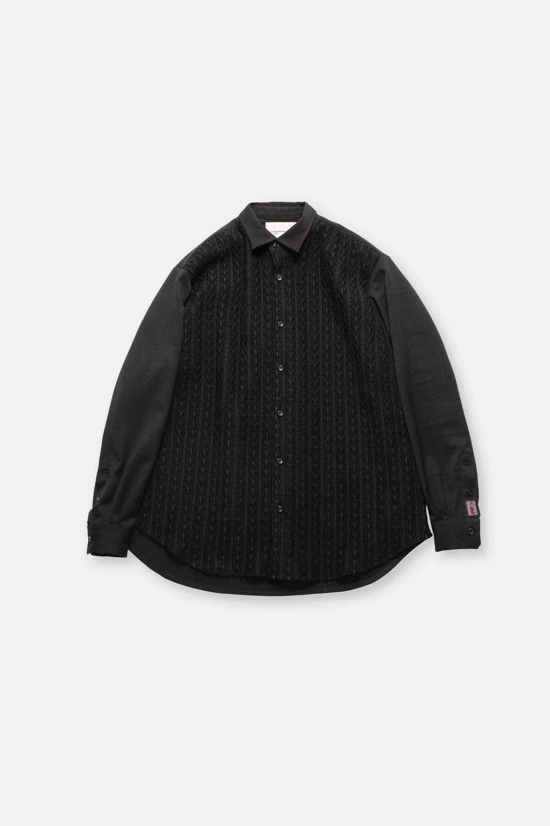 Dobby Edge Rib rib dobby tweed shirt– meagratia