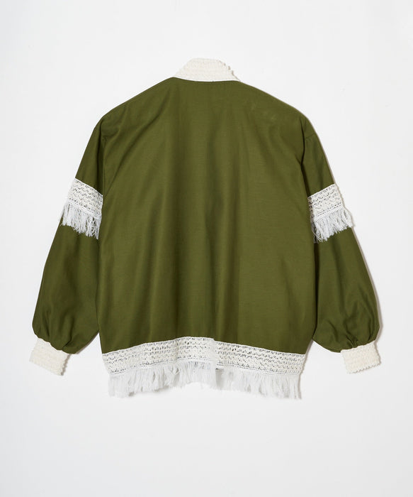 Military satin fringe BL