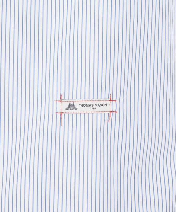 Stripe zip-up 2way shirt